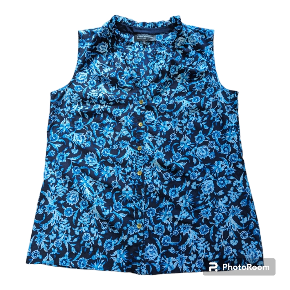 Jones New York Sleeveless Blouse Size 6